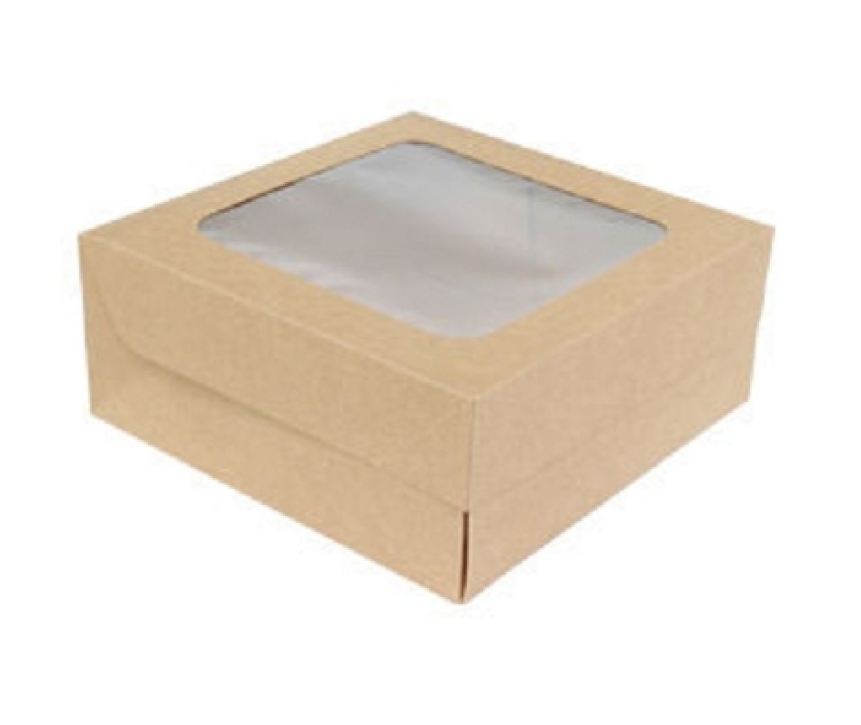 《A-EN11》50入6吋牛皮開窗L型展示盒【平裝出貨】