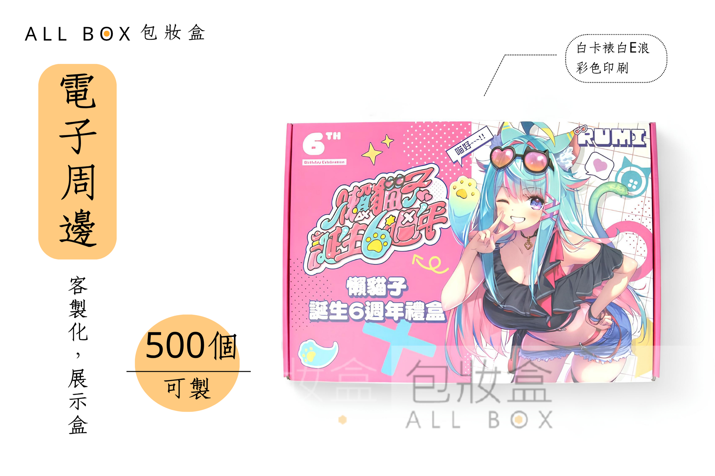 《電子周邊業愛用包裝》懶貓子六週年禮盒