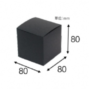 《A-K06》50入無印黑卡紙盒【平面出貨】